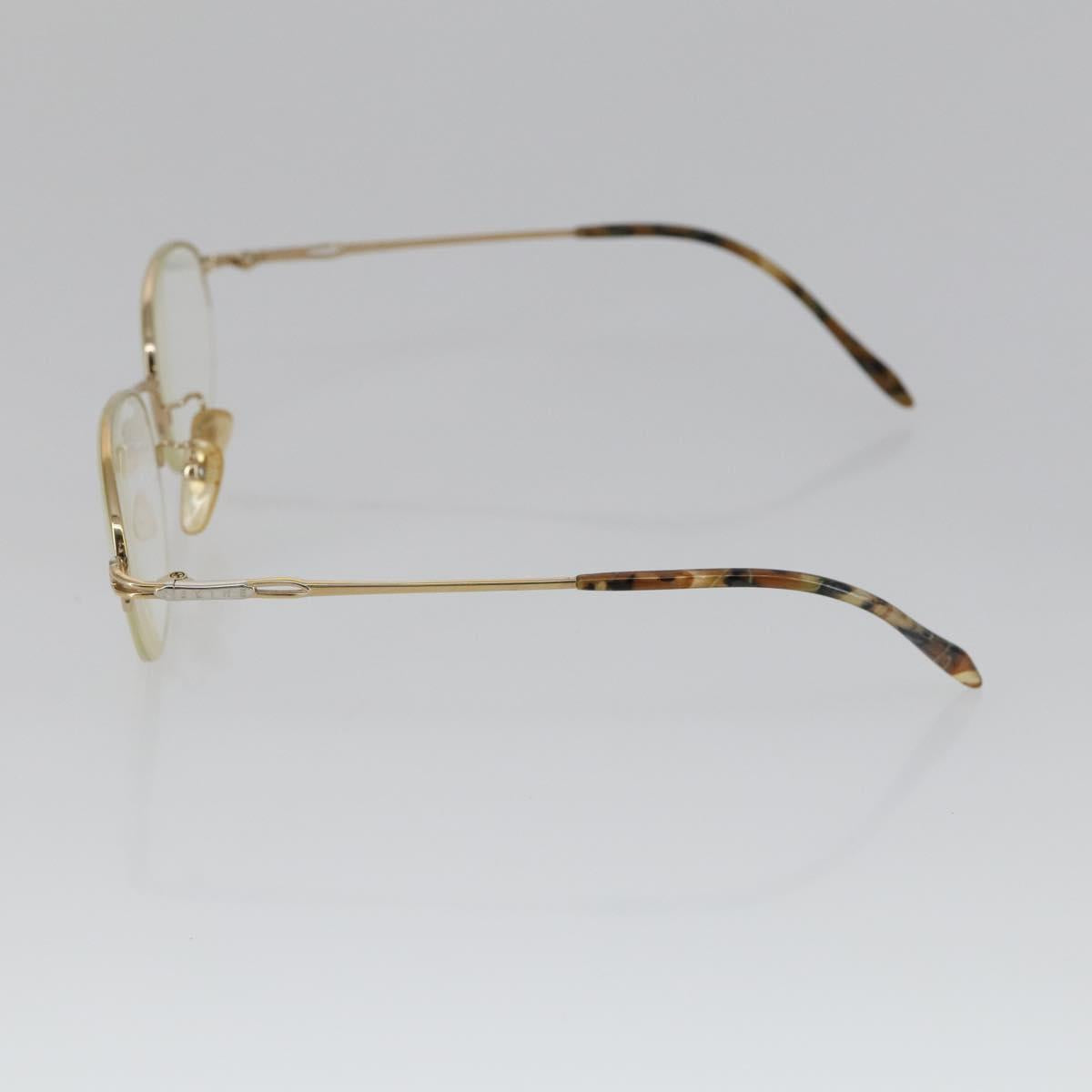 Christian Dior Celine Balenciaga Glasses metal 4 Set Brown Gold Auth 165141