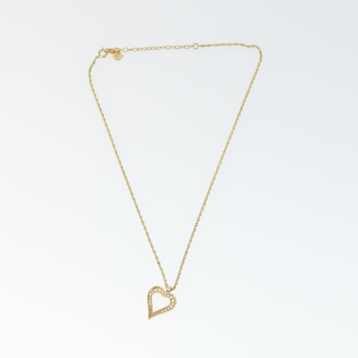 Christian Dior Necklace metal 7 Set Gold Auth 165144