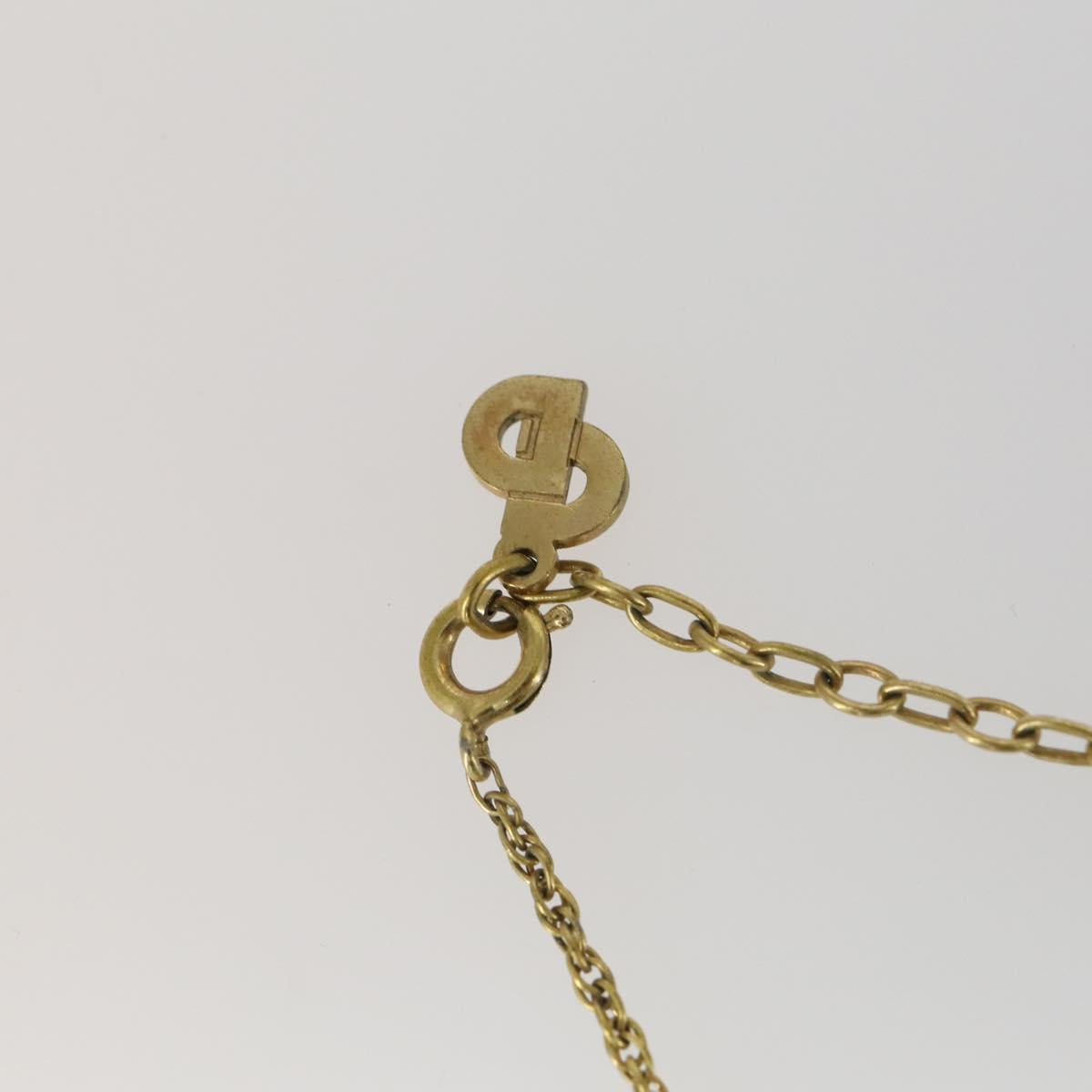 Christian Dior Necklace metal 7 Set Gold Auth 165144