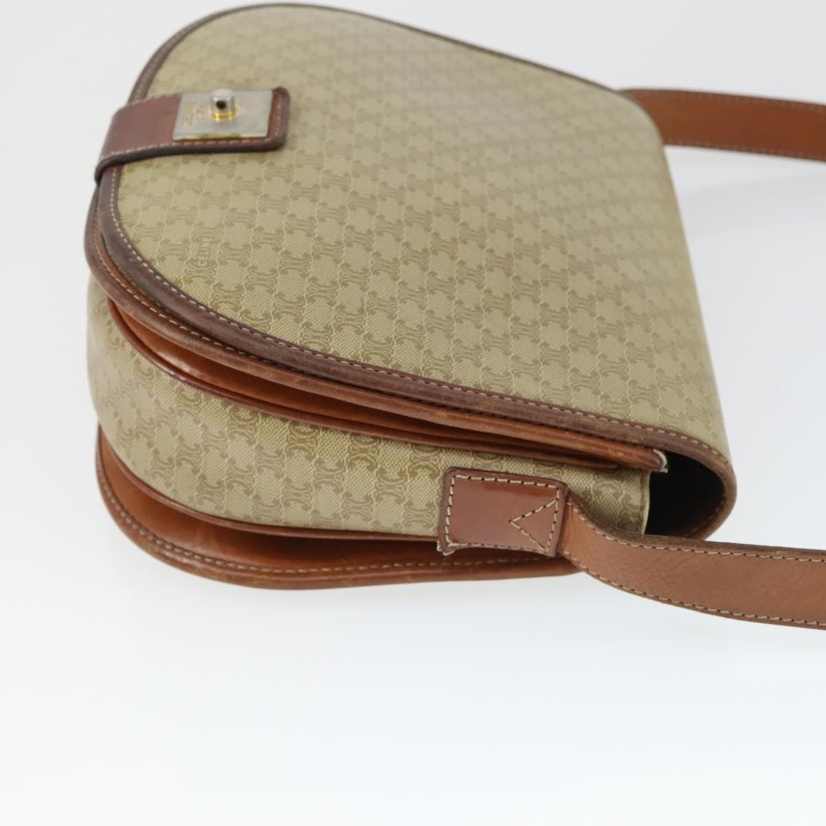 CELINE MCM Loewe Vicetos Logogram Shoulder Bag PVC 4 Set Beige Black Auth 165148