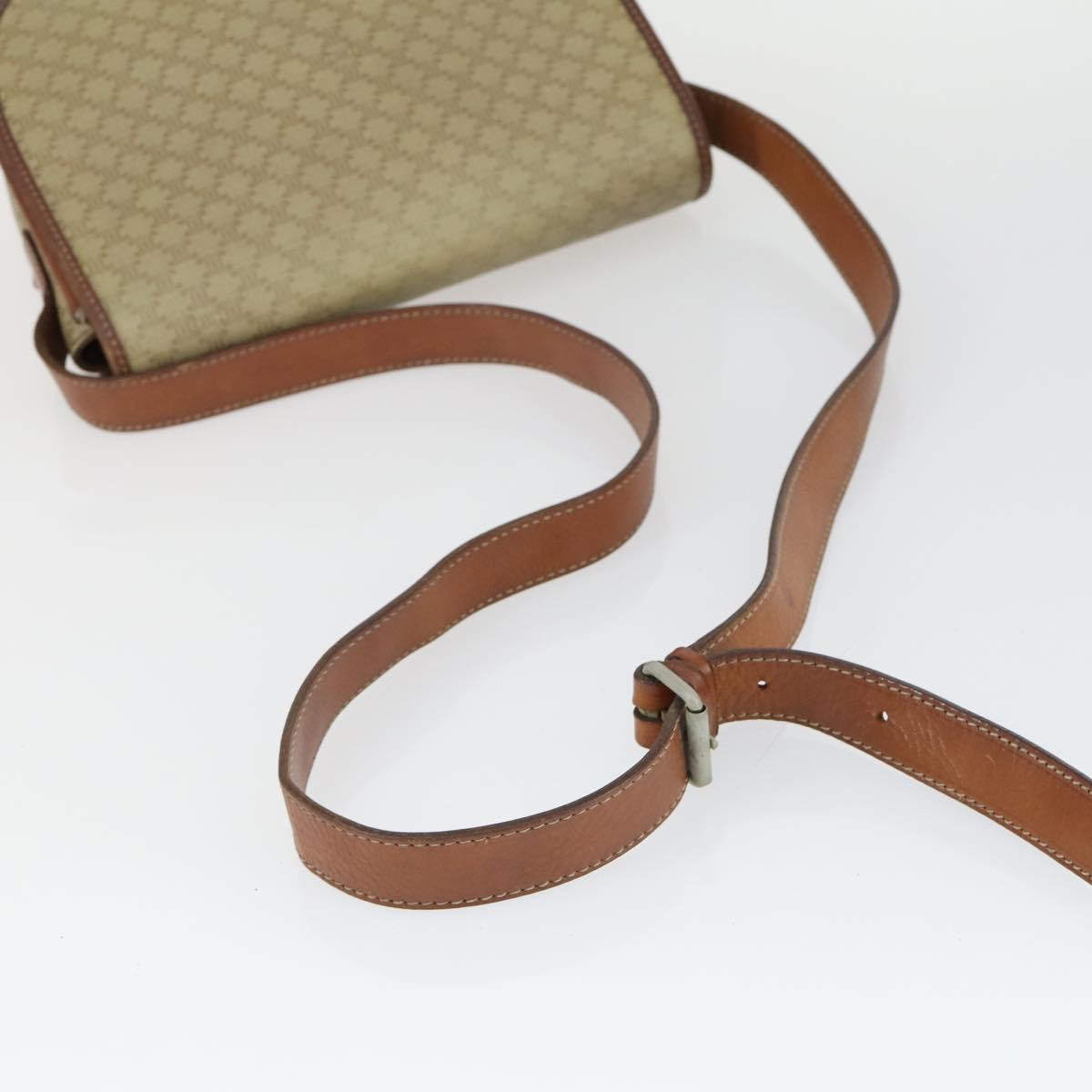 CELINE MCM Loewe Vicetos Logogram Shoulder Bag PVC 4 Set Beige Black Auth 165148