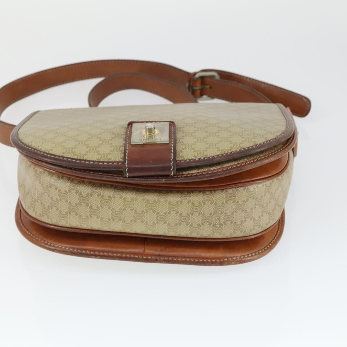 CELINE MCM Loewe Vicetos Logogram Shoulder Bag PVC 4 Set Beige Black Auth 165148