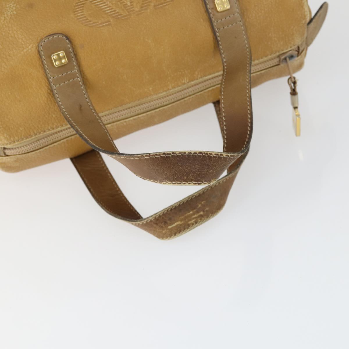 CELINE MCM Loewe Vicetos Logogram Shoulder Bag PVC 4 Set Beige Black Auth 165148