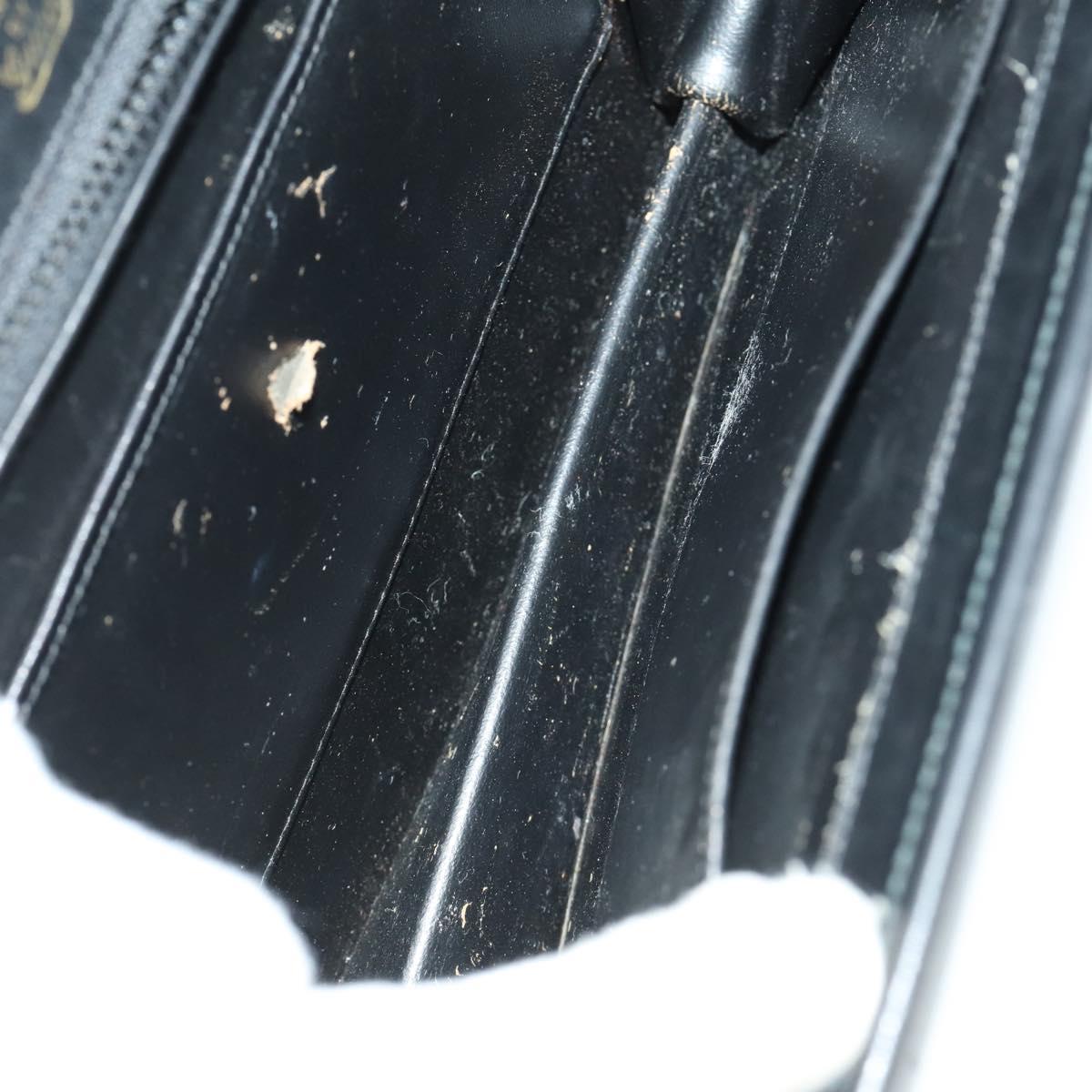 GUCCI GG Canvas Shoulder Bag Nylon Leather 4 Set Black Beige Auth 165149