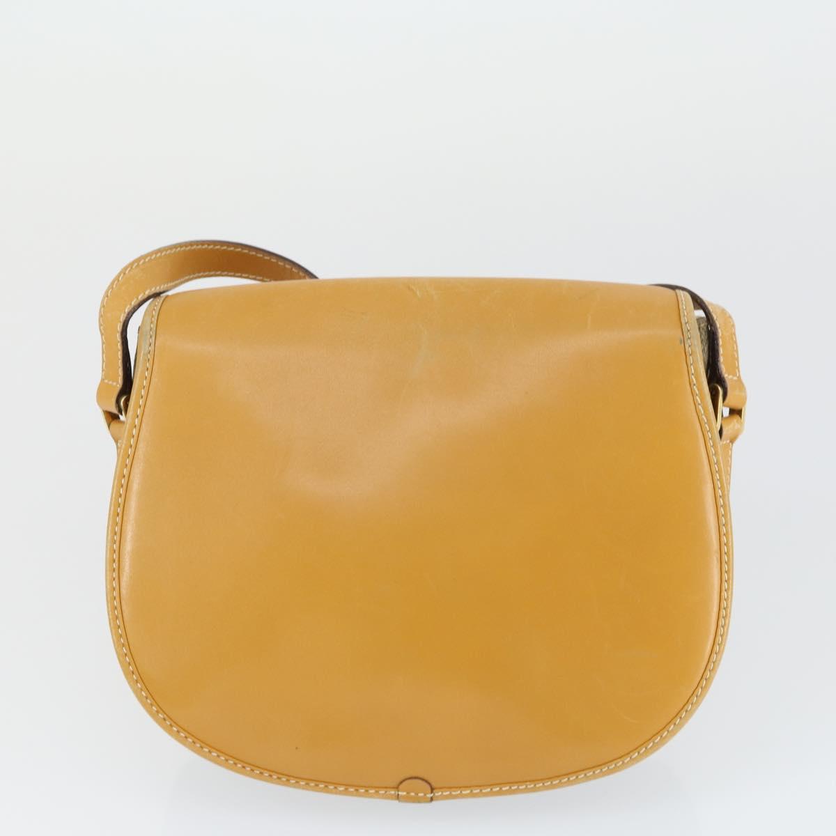 GUCCI GG Canvas Shoulder Bag Nylon Leather 4 Set Black Beige Auth 165149