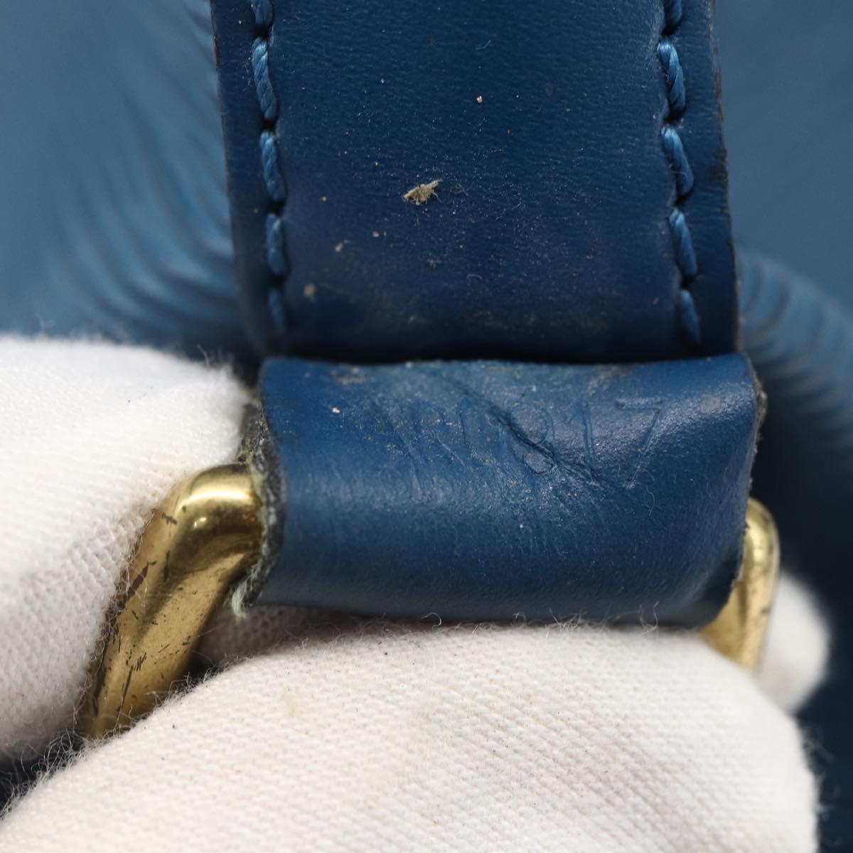 LOUIS VUITTON Epi Petit Noe Shoulder Bag Blue M44105 LV Auth 165161
