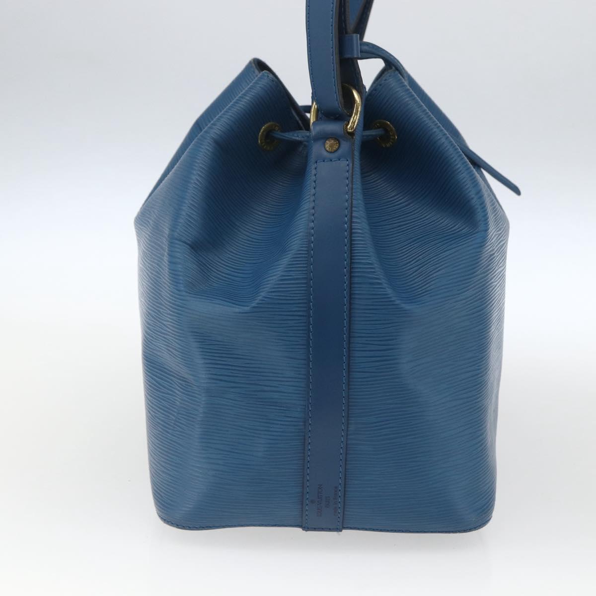 LOUIS VUITTON Epi Petit Noe Shoulder Bag Blue M44105 LV Auth 165161