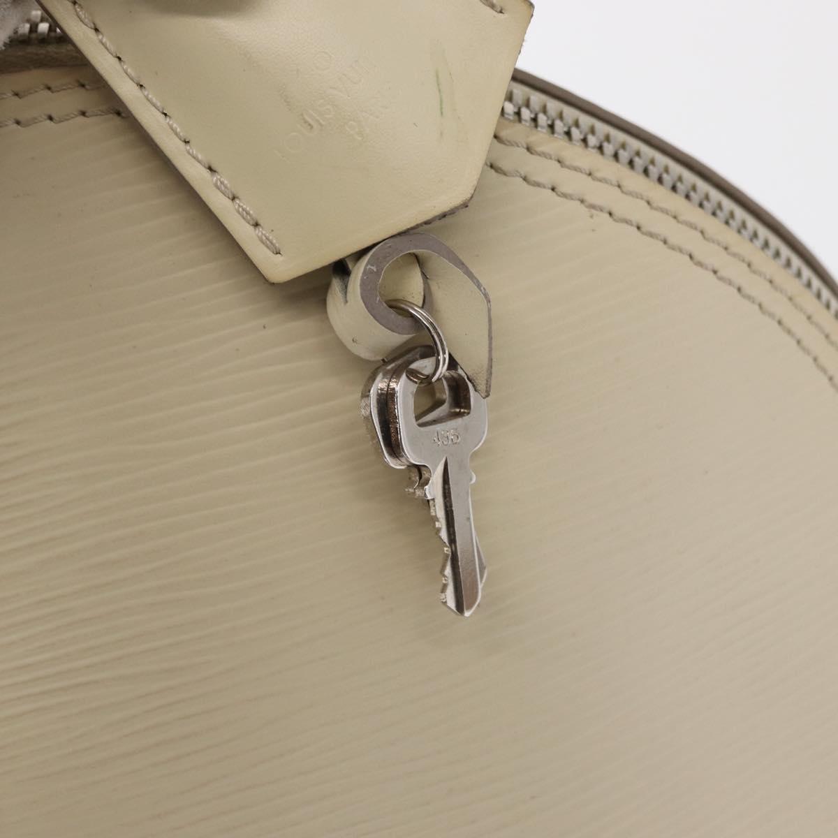 LOUIS VUITTON Epi Alma GM Hand Bag White Yvoire M4032J LV Auth 165162