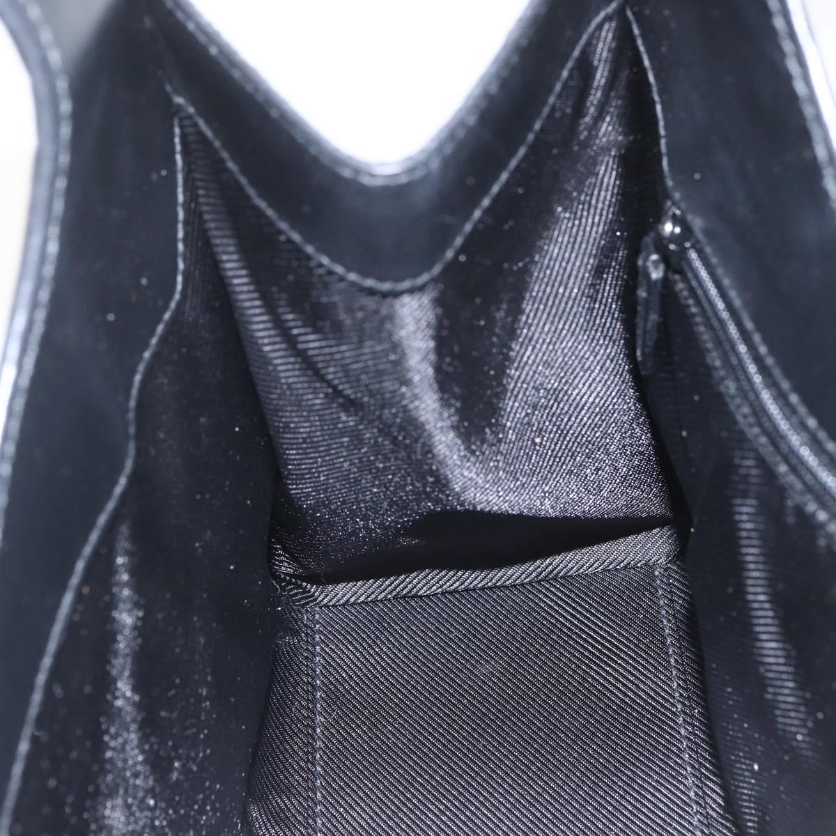 GUCCI GG Canvas Jackie Shoulder Bag Black Silver 01719 Auth 165174V