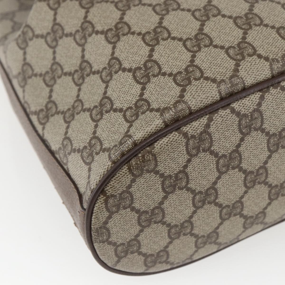 GUCCI GG Supreme Purse Bag PVC Leather Beige Gold 001 115 6179 Auth 165181