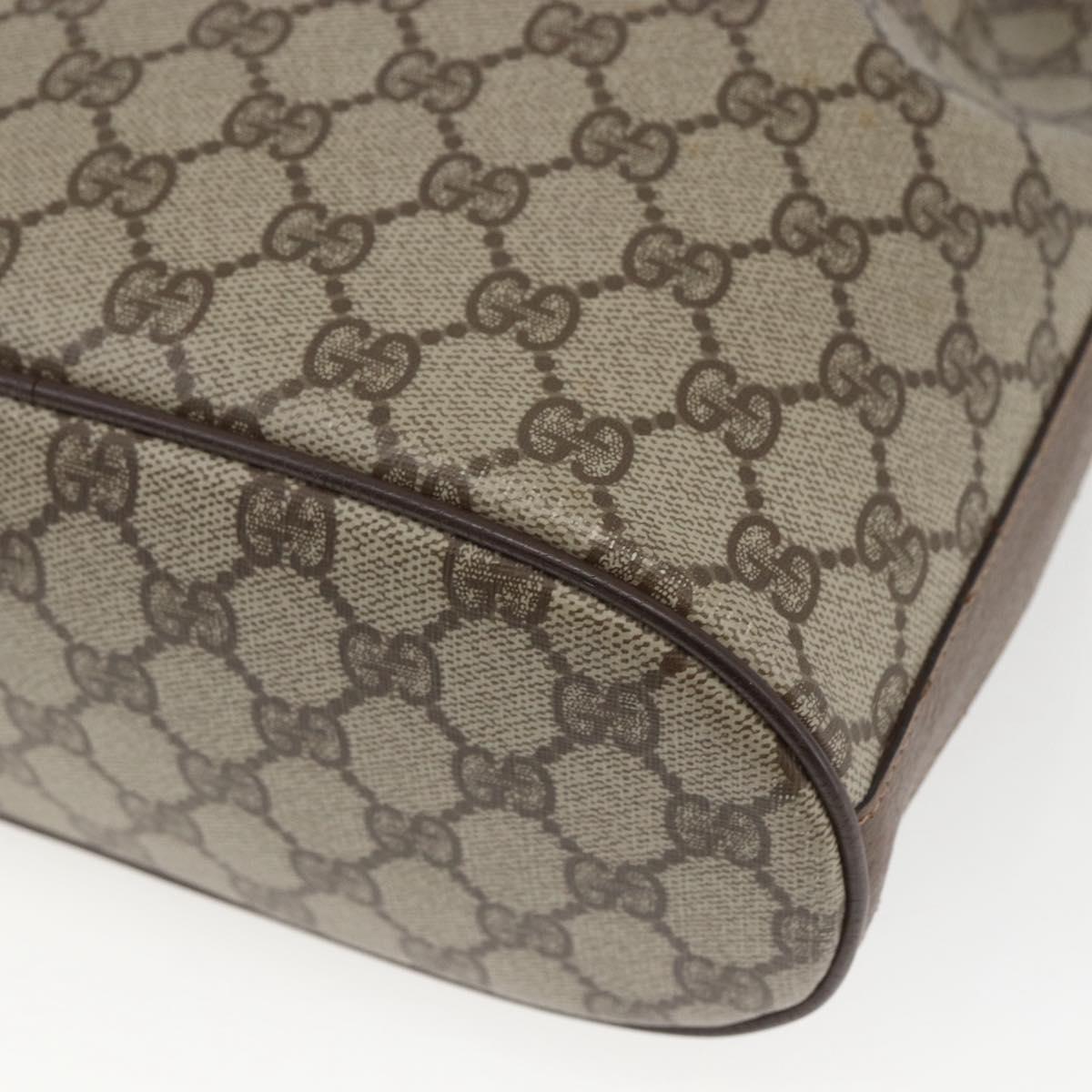 GUCCI GG Supreme Purse Bag PVC Leather Beige Gold 001 115 6179 Auth 165181