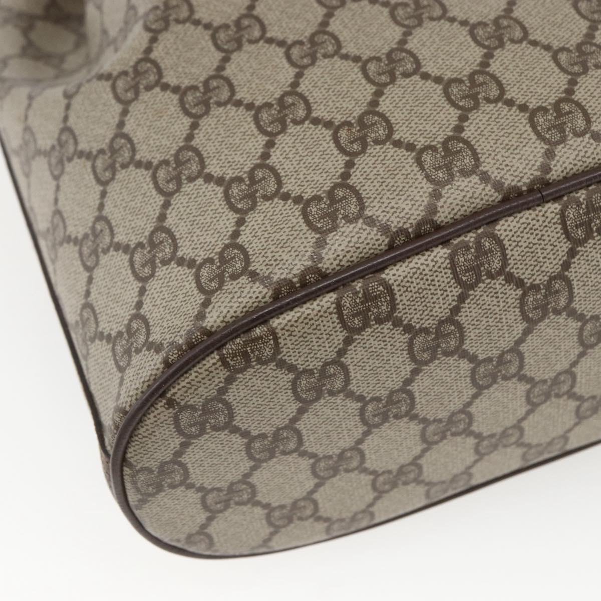 GUCCI GG Supreme Purse Bag PVC Leather Beige Gold 001 115 6179 Auth 165181