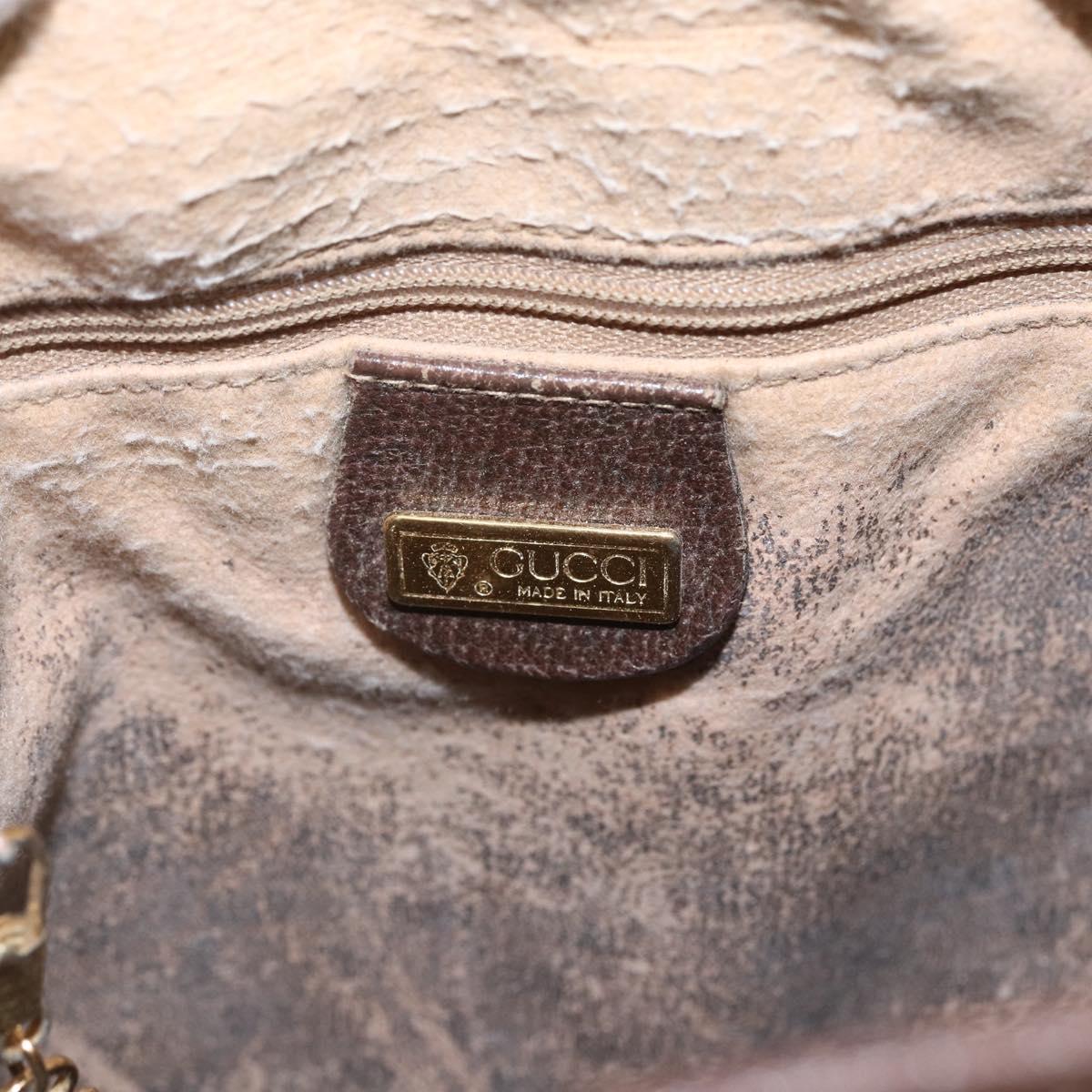 GUCCI GG Supreme Purse Bag PVC Leather Beige Gold 001 115 6179 Auth 165181