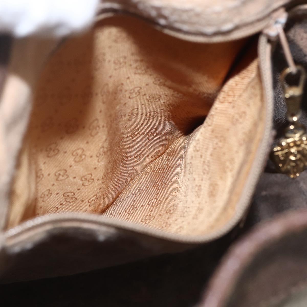 GUCCI GG Supreme Purse Bag PVC Leather Beige Gold 001 115 6179 Auth 165181