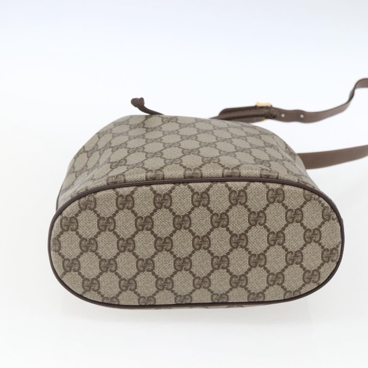 GUCCI GG Supreme Purse Bag PVC Leather Beige Gold 001 115 6179 Auth 165181