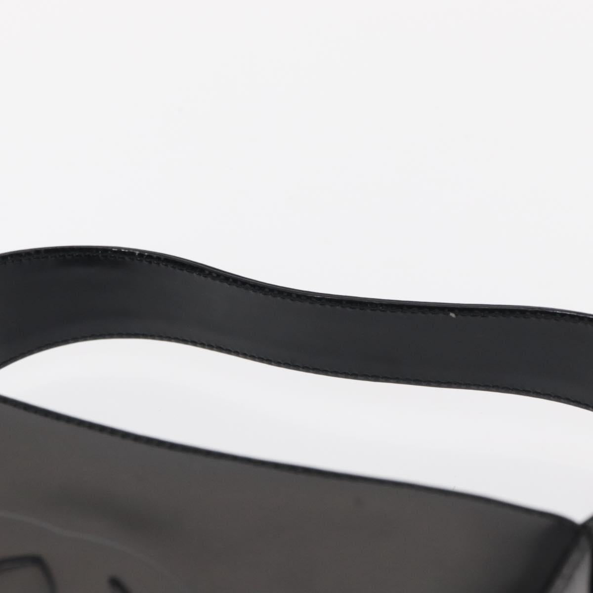 GUCCI Hand Bag Patent leather Black 007 0249 Auth 165185