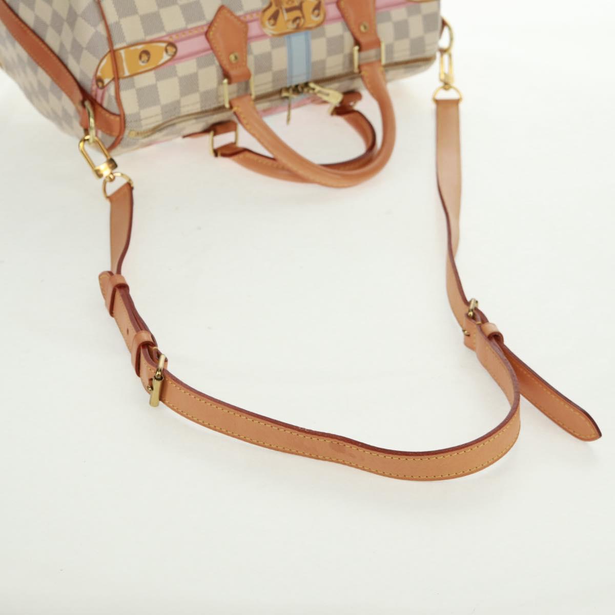 LOUIS VUITTON Tahiti Summer Trunk Speedy Bandouliere 30 N41063 Auth 165214SAV