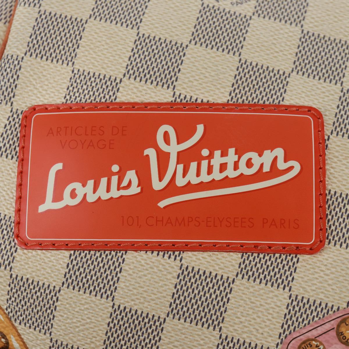 LOUIS VUITTON Tahiti Summer Trunk Speedy Bandouliere 30 N41063 Auth 165214SAV