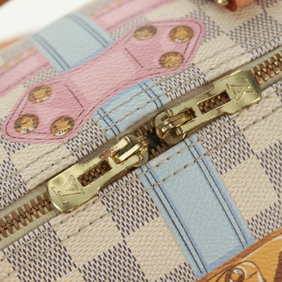 LOUIS VUITTON Tahiti Summer Trunk Speedy Bandouliere 30 N41063 Auth 165214SAV