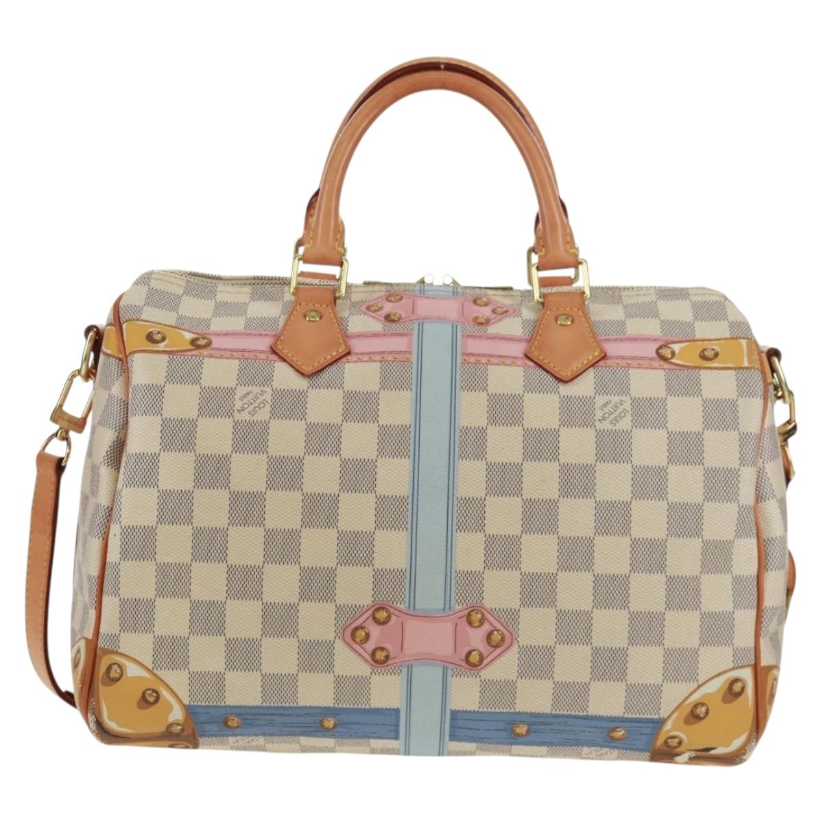 LOUIS VUITTON Tahiti Summer Trunk Speedy Bandouliere 30 N41063 Auth 165214SAV