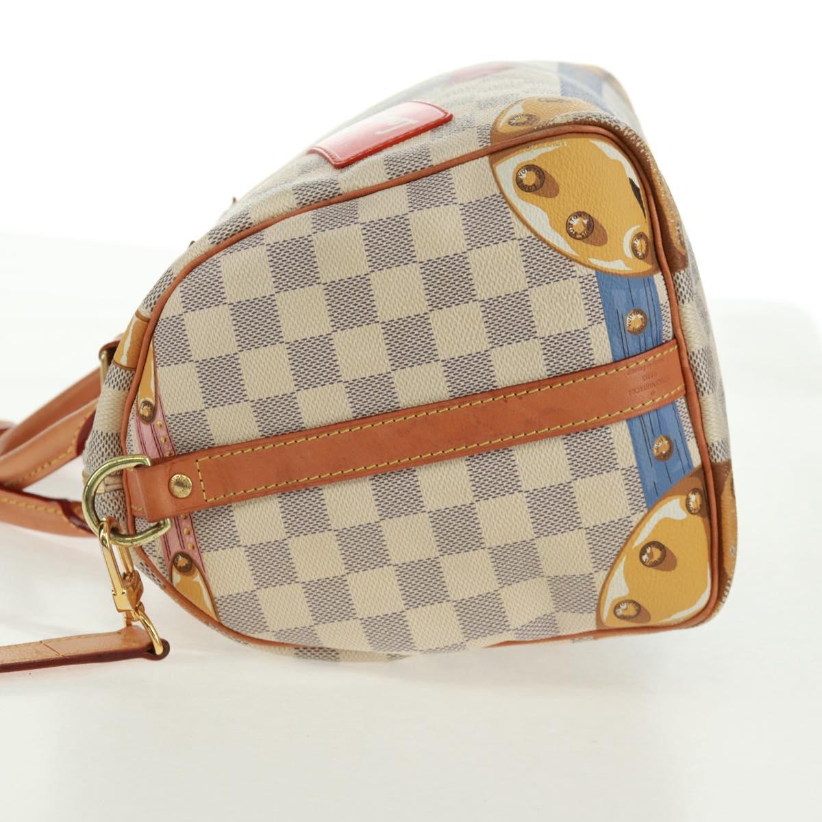 LOUIS VUITTON Tahiti Summer Trunk Speedy Bandouliere 30 N41063 Auth 165214SAV