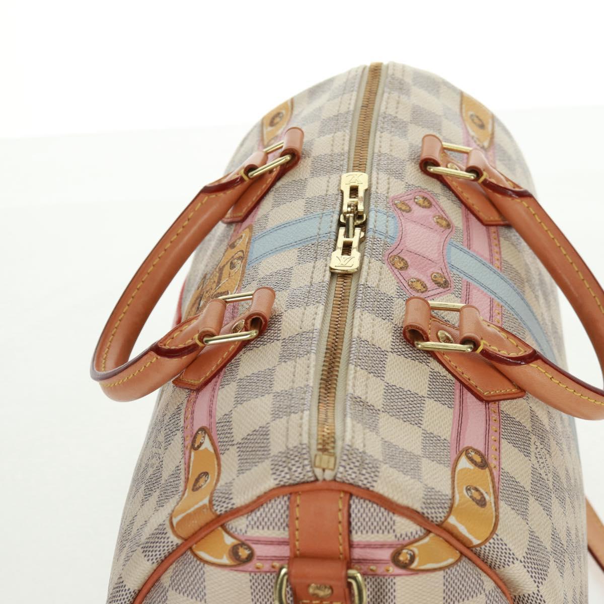 LOUIS VUITTON Tahiti Summer Trunk Speedy Bandouliere 30 N41063 Auth 165214SAV