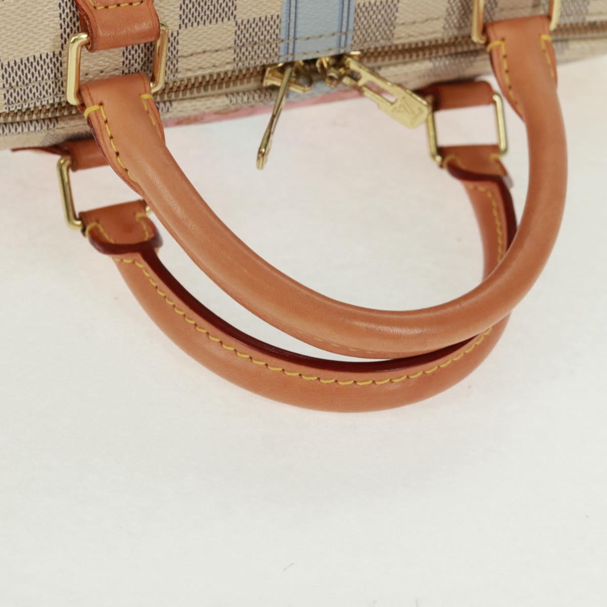 LOUIS VUITTON Tahiti Summer Trunk Speedy Bandouliere 30 N41063 Auth 165214SAV