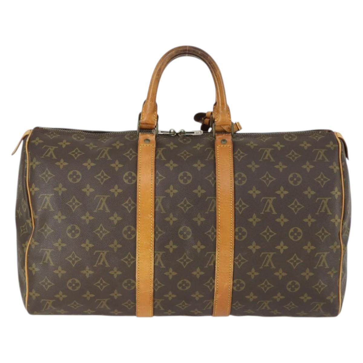 LOUIS VUITTON Monogram Keepall 45 Boston Bag M41428 LV Auth 165224