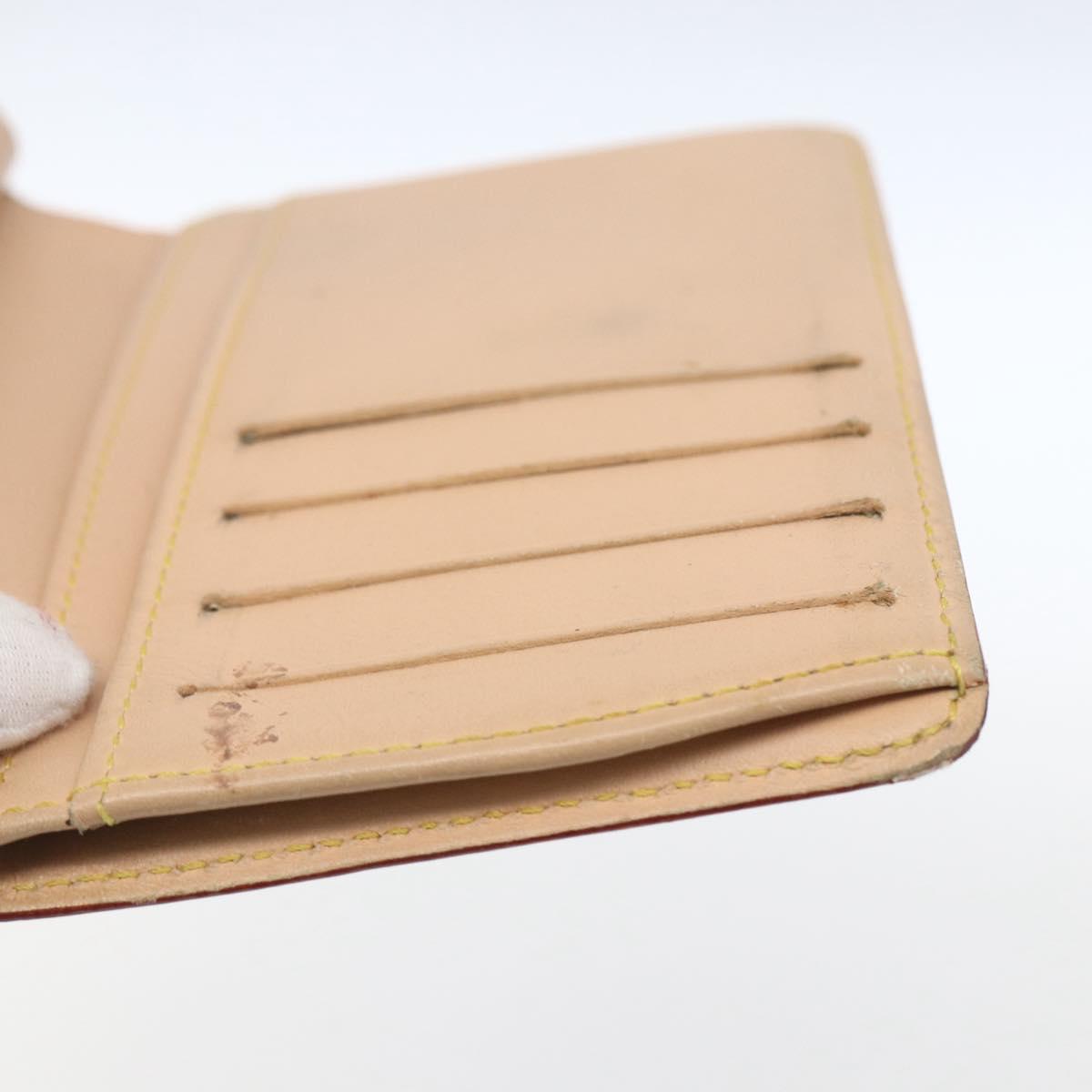 LOUIS VUITTON Multicolor Porte MonnaieViennois Wallet White M92987 Auth 165245
