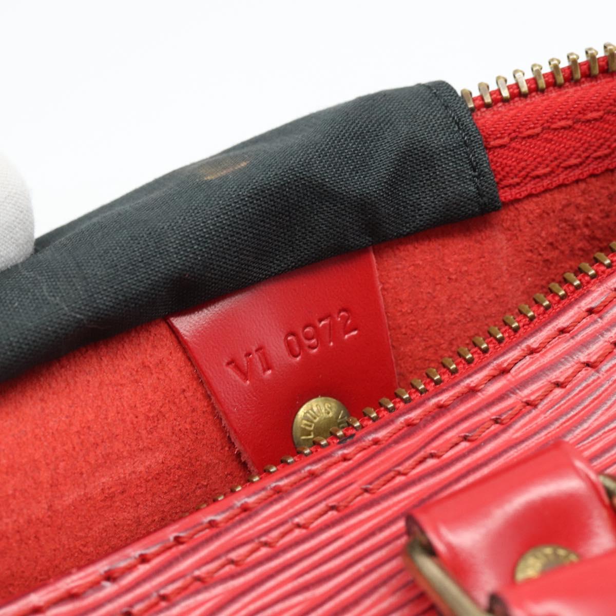LOUIS VUITTON Epi Speedy 30 Hand Bag Castilian Red M43007 LV Auth 165252A