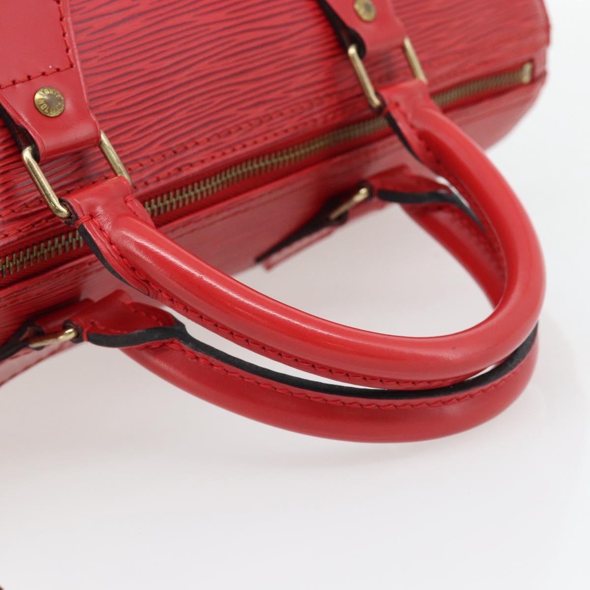 LOUIS VUITTON Epi Speedy 30 Hand Bag Castilian Red M43007 LV Auth 165252A