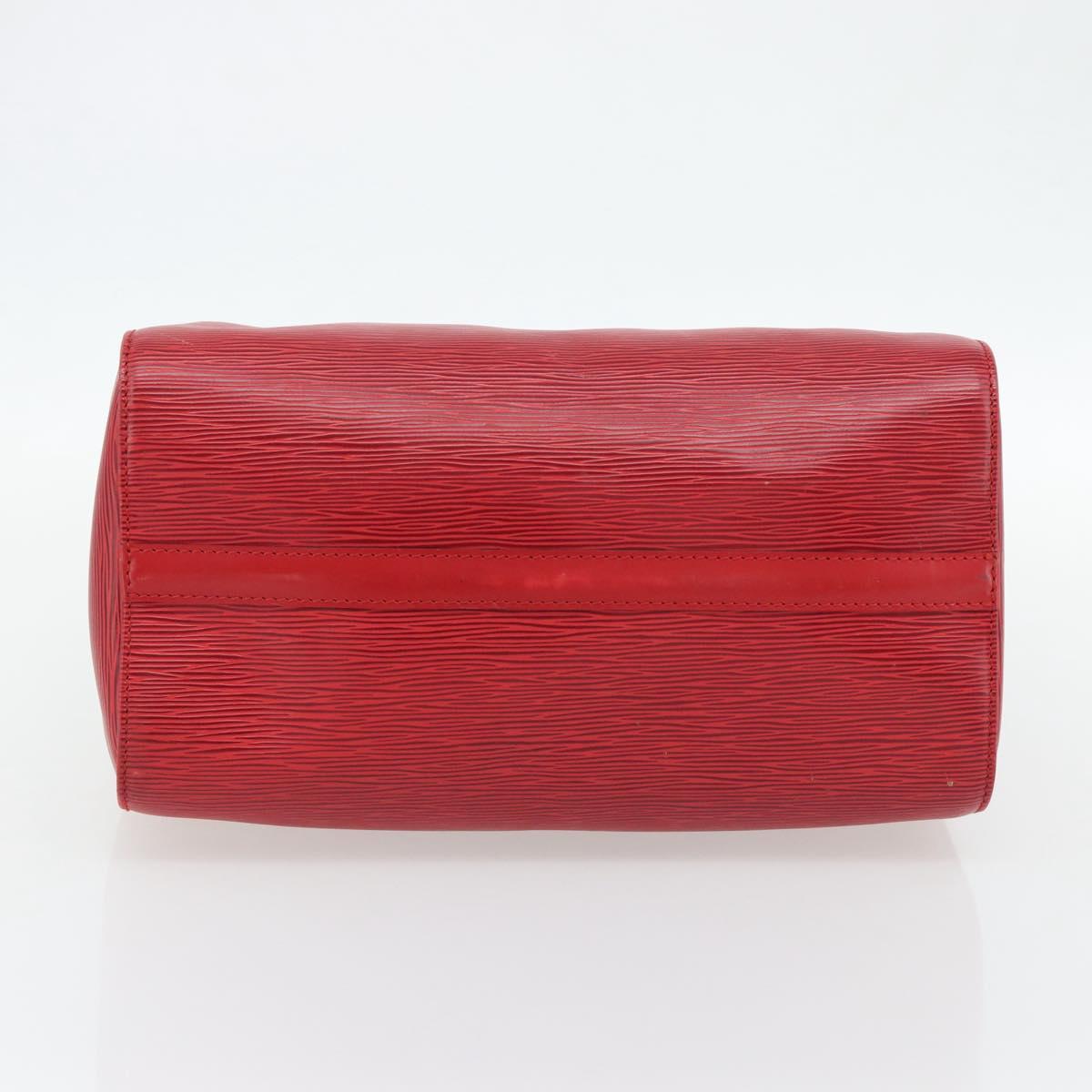 LOUIS VUITTON Epi Speedy 30 Hand Bag Castilian Red M43007 LV Auth 165252A