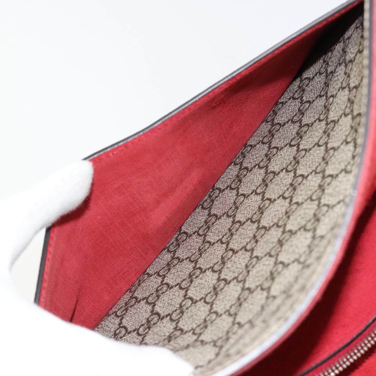 GUCCI GG Supreme Dionysus Chain Shoulder Bag PVC Beige Silver 400249 Auth 165253