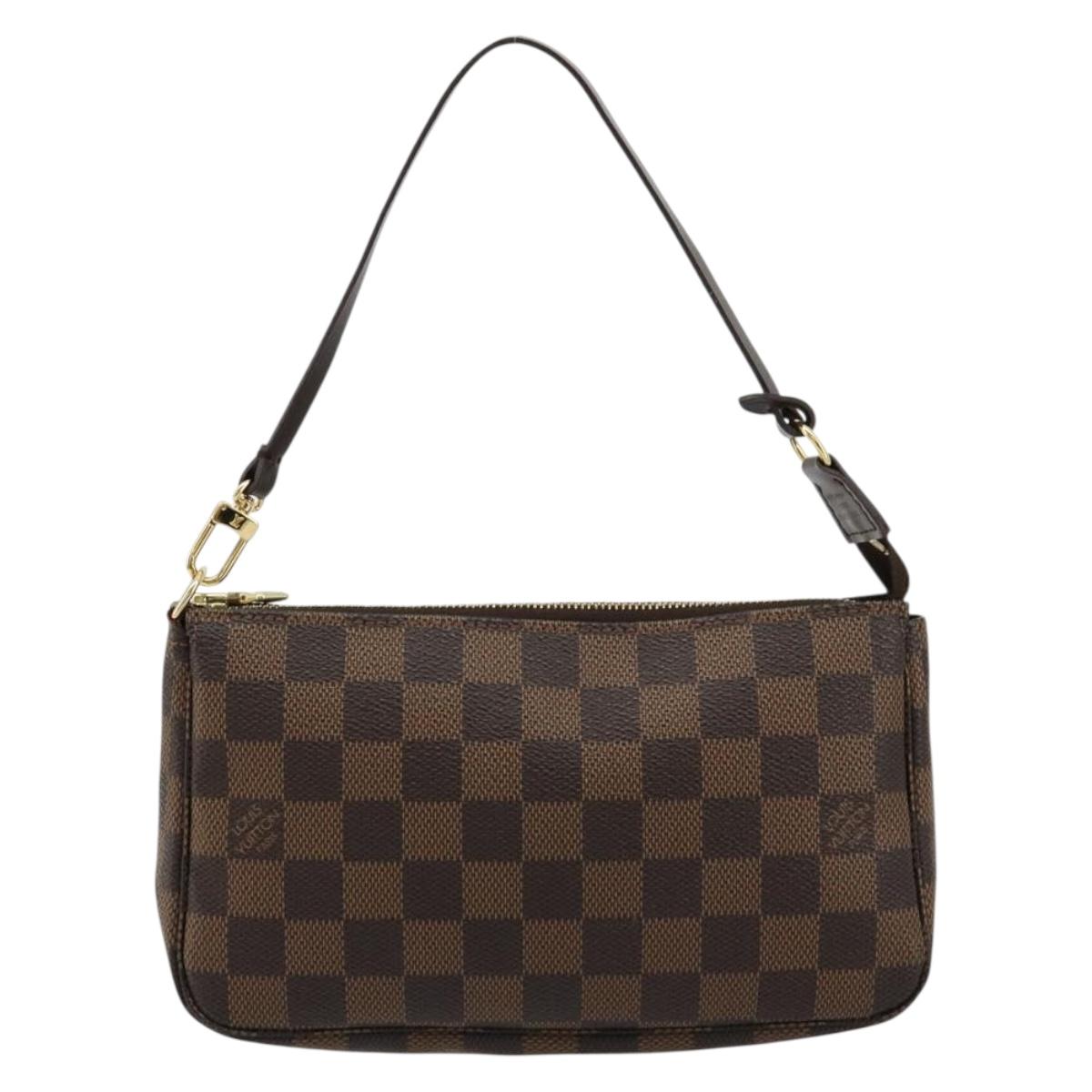 LOUIS VUITTON Damier Ebene Pochette Accessoires Pouch N41206 LV Auth 165256V