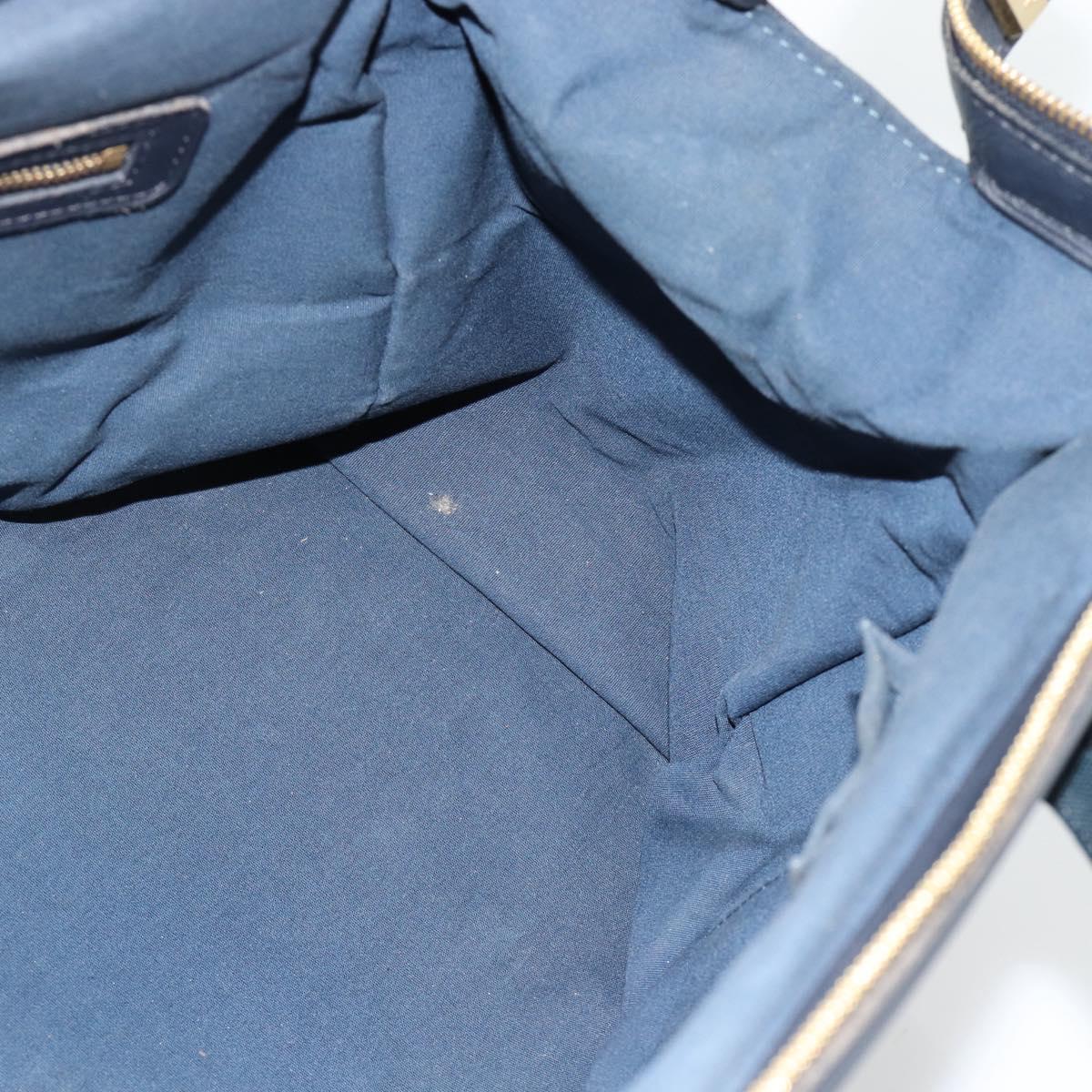 LOUIS VUITTON Monogram Mini Josephine GM Hand Bag TST Blue M92411 LV Auth 165265