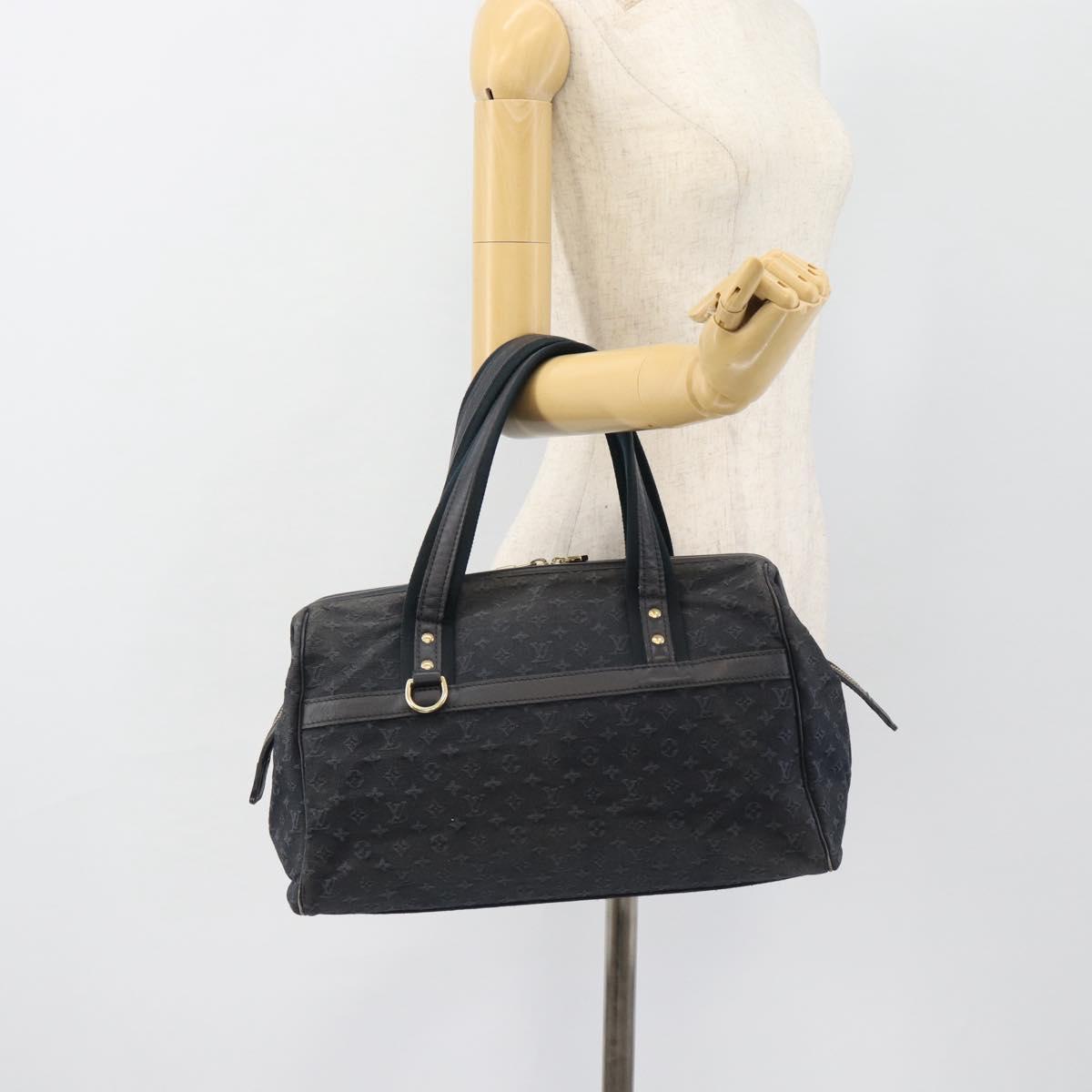 LOUIS VUITTON Monogram Mini Josephine GM Hand Bag TST Blue M92411 LV Auth 165265