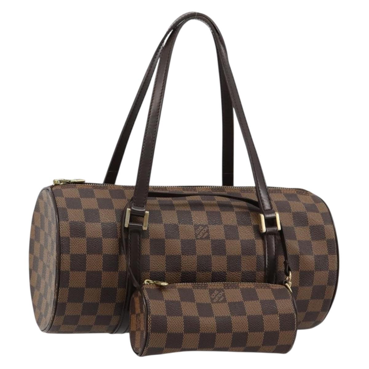 LOUIS VUITTON Damier Ebene Papillon 30 Hand Bag N51303 LV Auth 165272A