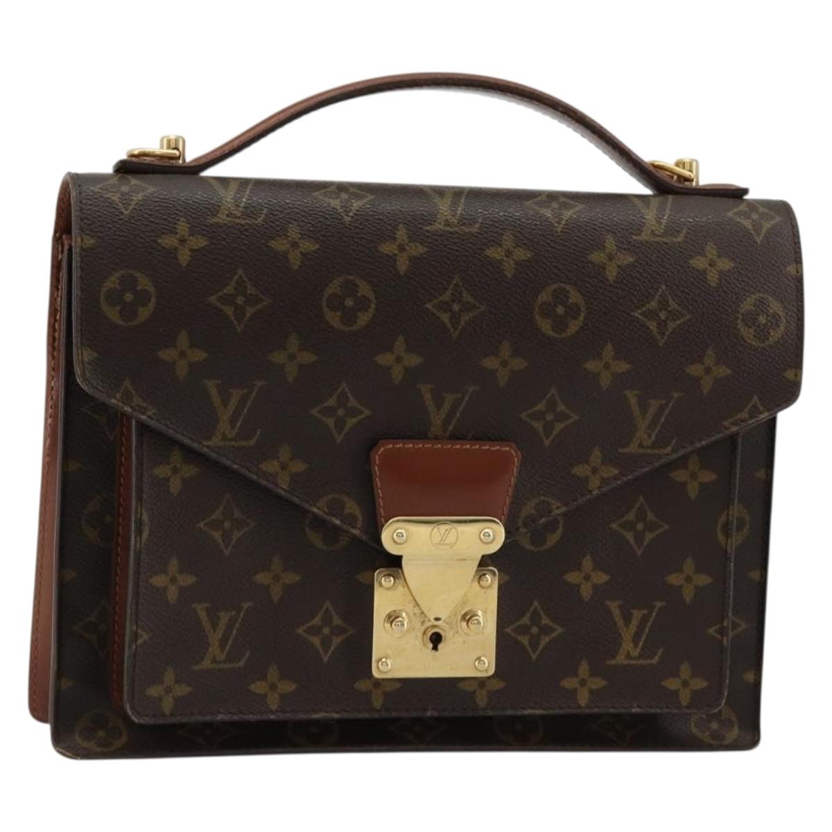 LOUIS VUITTON Monogram Monceau 28 Hand Bag M51185 LV Auth 165289