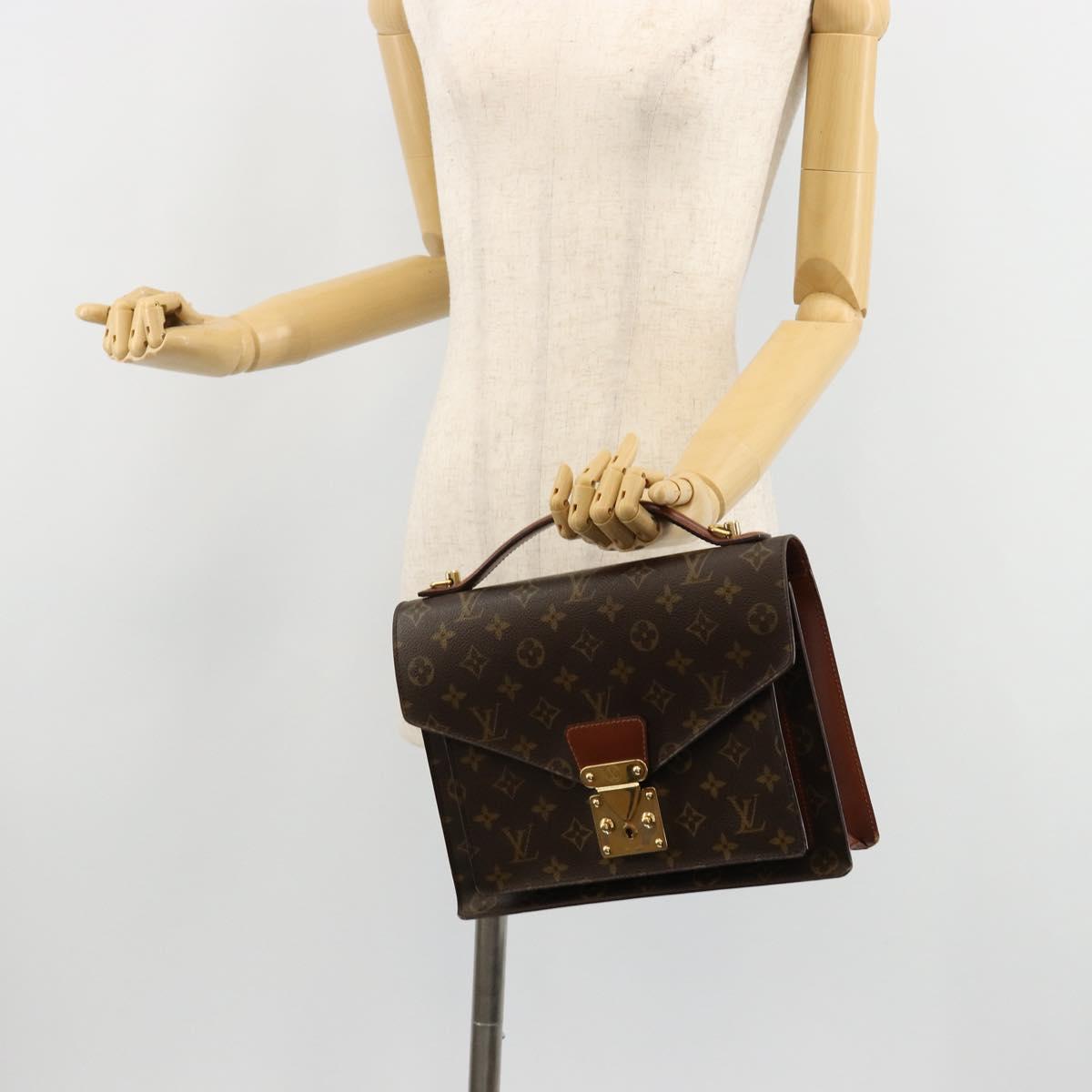 LOUIS VUITTON Monogram Monceau 28 Hand Bag M51185 LV Auth 165289