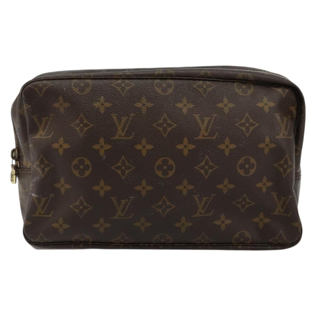 LOUIS VUITTON Monogram Trousse Toilette 28 Clutch Bag M47522 LV Auth 165290