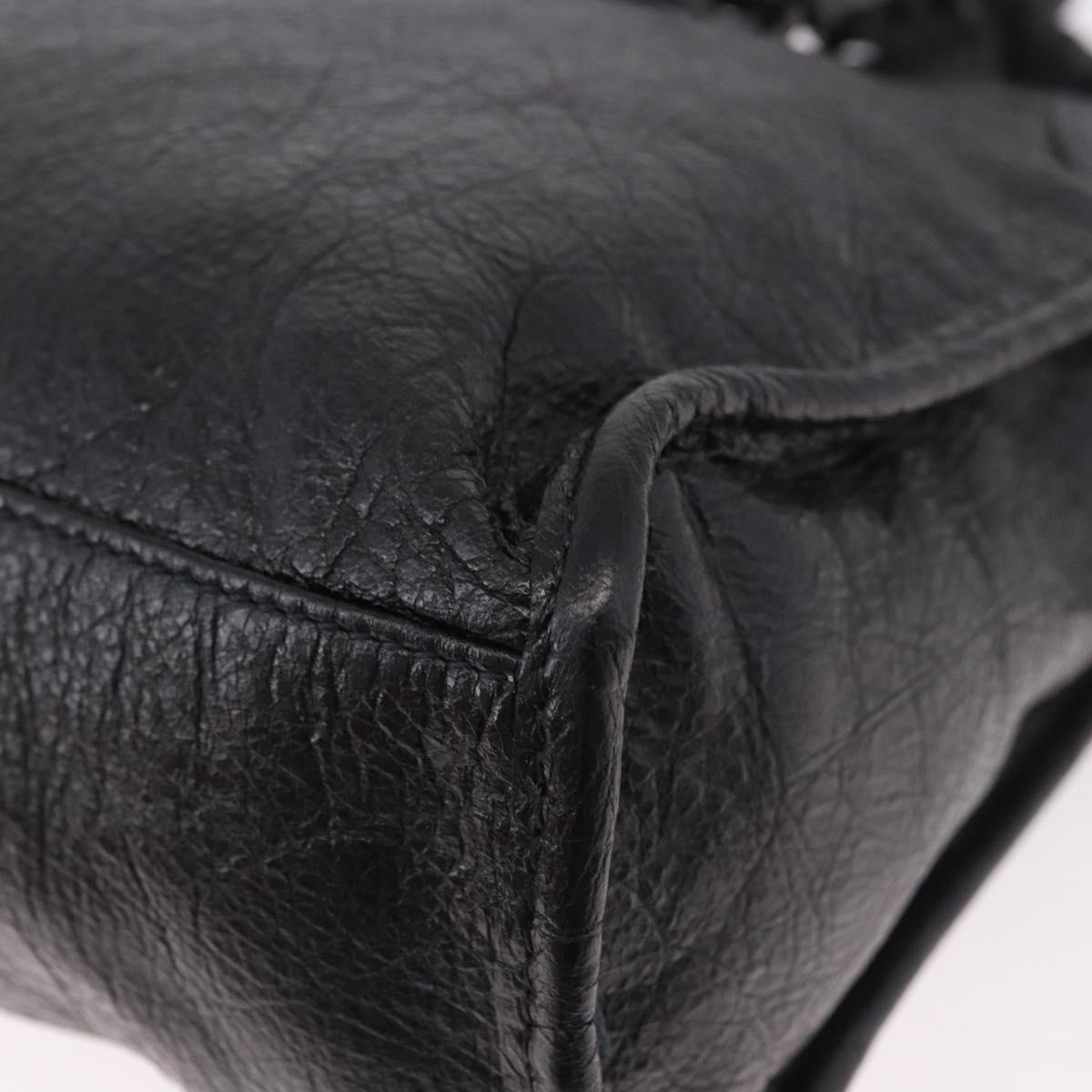 BALENCIAGA Classic Mini City Hand Bag Leather 2way Black 115748 Auth 165295SAM
