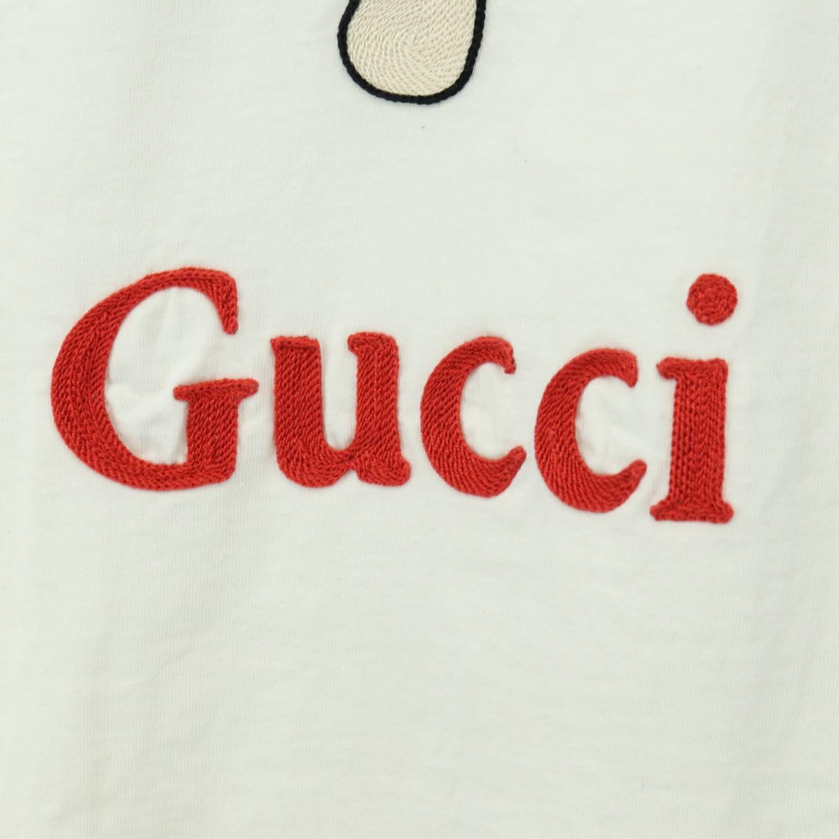 GUCCI T Shirt Cotton XXS White Auth 165306V