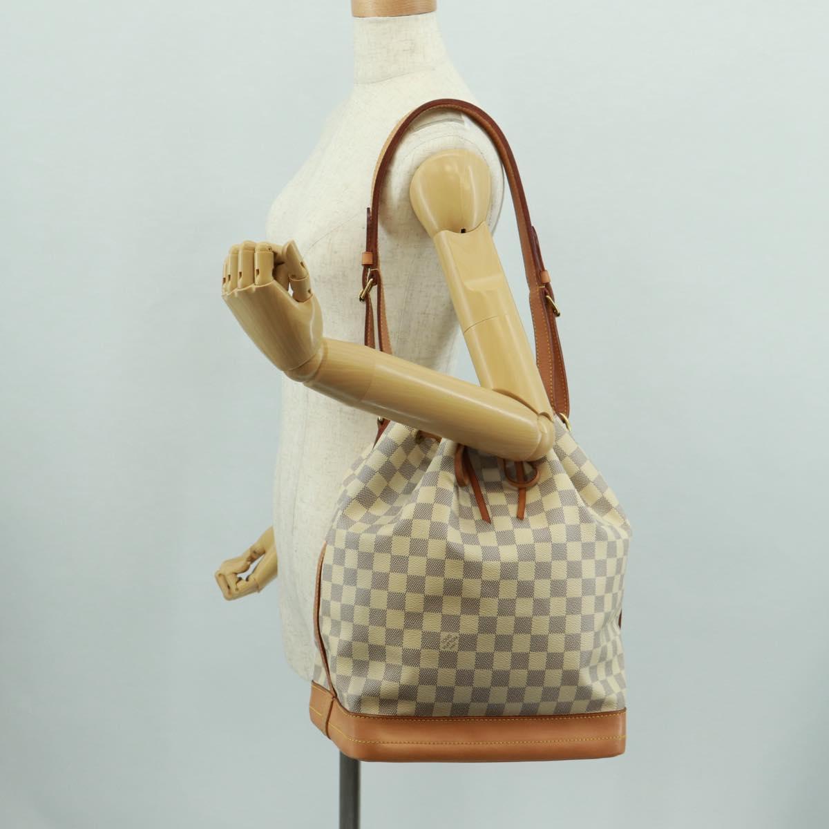 LOUIS VUITTON Damier Azur Noe Shoulder Bag N42222 LV Auth 165357V