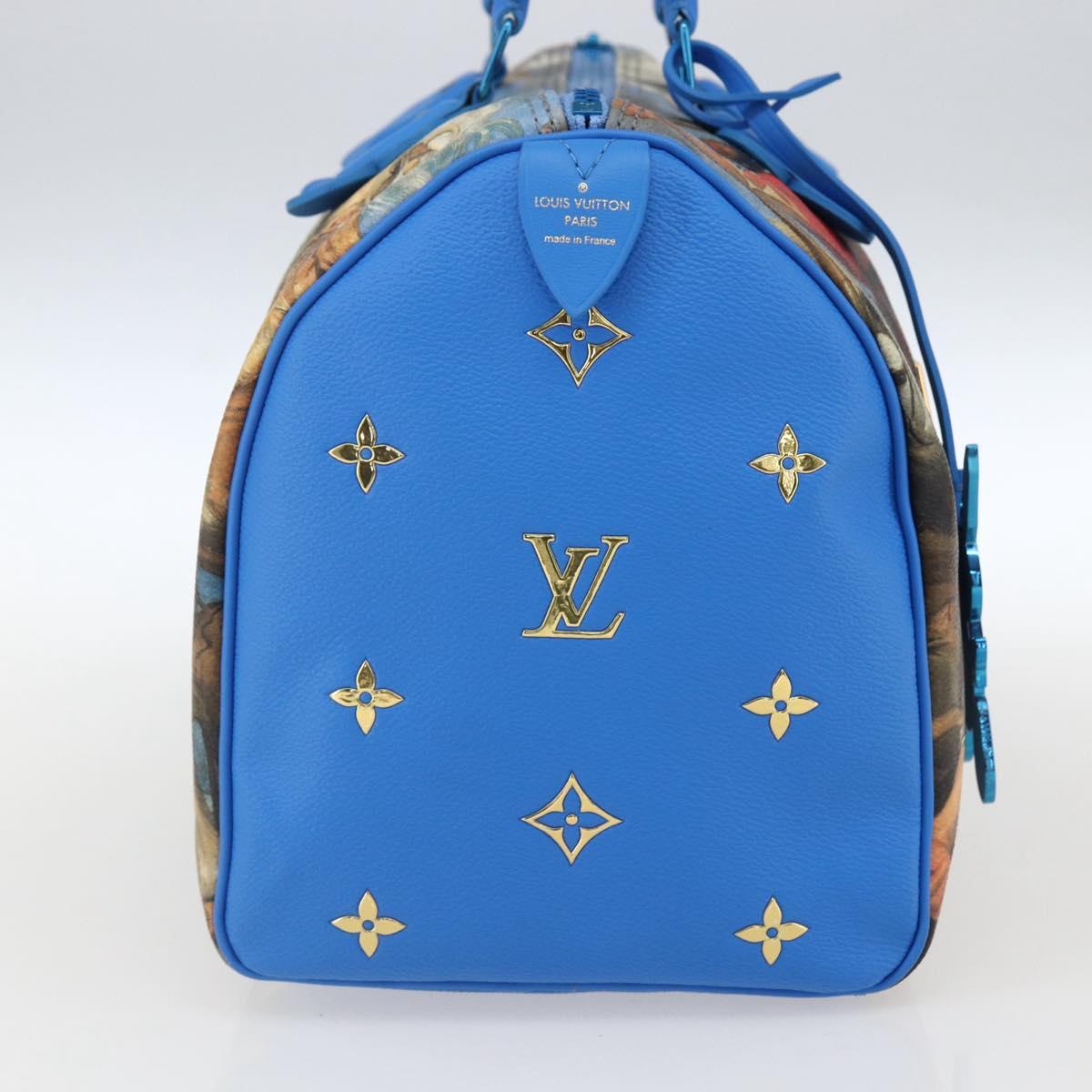 LOUIS VUITTON Masters Collection RUBENS Speedy 30 Bag Blue M43305 Auth 165359SM