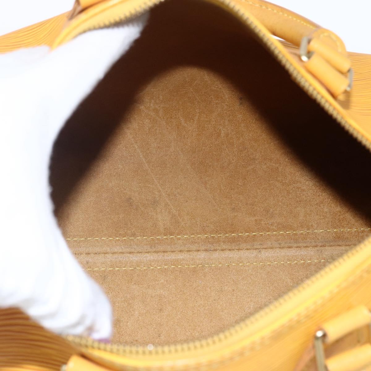 LOUIS VUITTON Epi Speedy 25 Hand Bag Tassili Yellow M43019 LV Auth 165363V