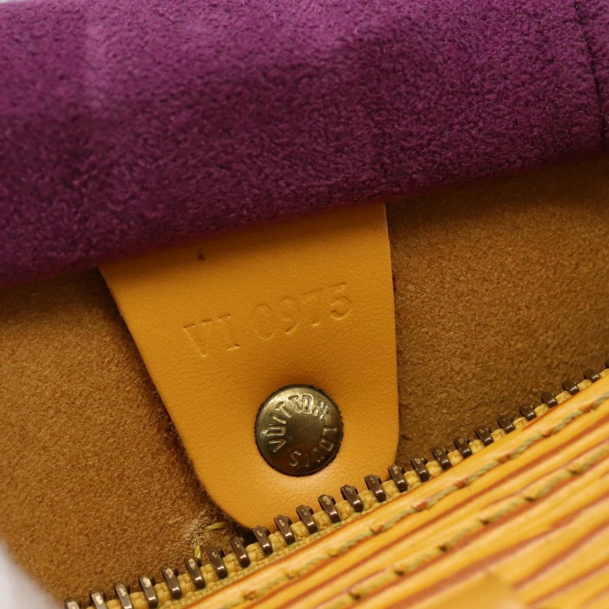 LOUIS VUITTON Epi Speedy 25 Hand Bag Tassili Yellow M43019 LV Auth 165363V