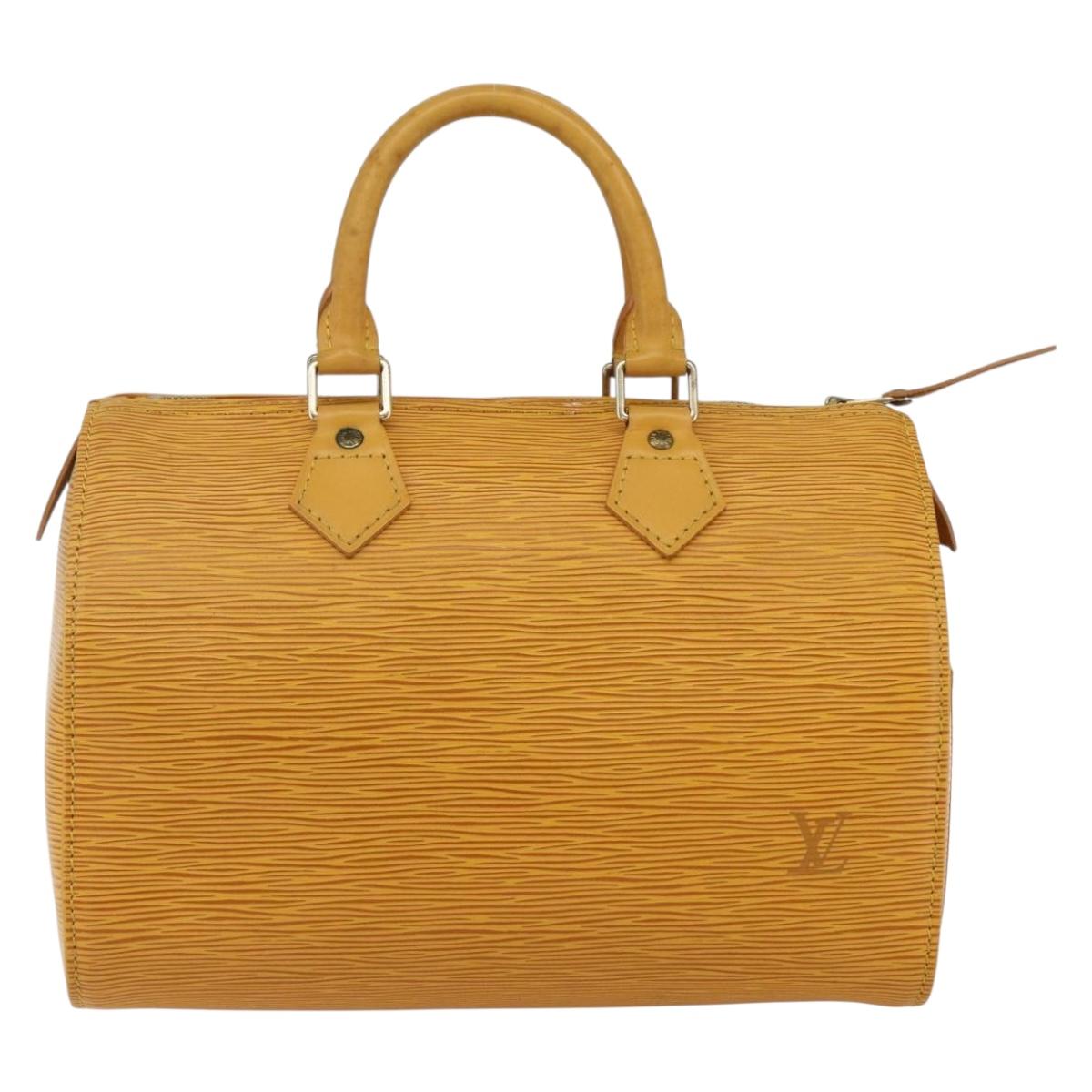 LOUIS VUITTON Epi Speedy 25 Hand Bag Tassili Yellow M43019 LV Auth 165363V