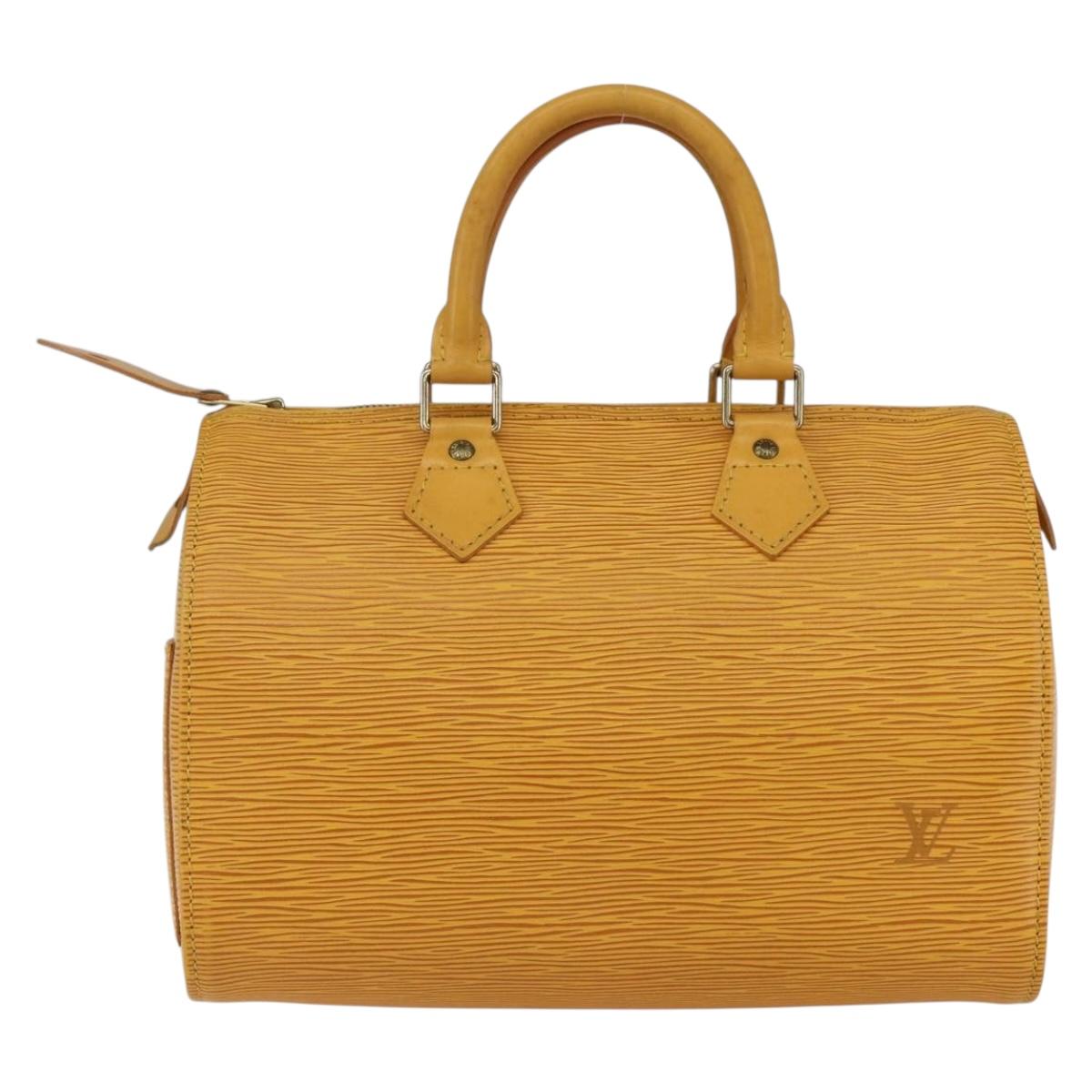 LOUIS VUITTON Epi Speedy 25 Hand Bag Tassili Yellow M43019 LV Auth 165363V