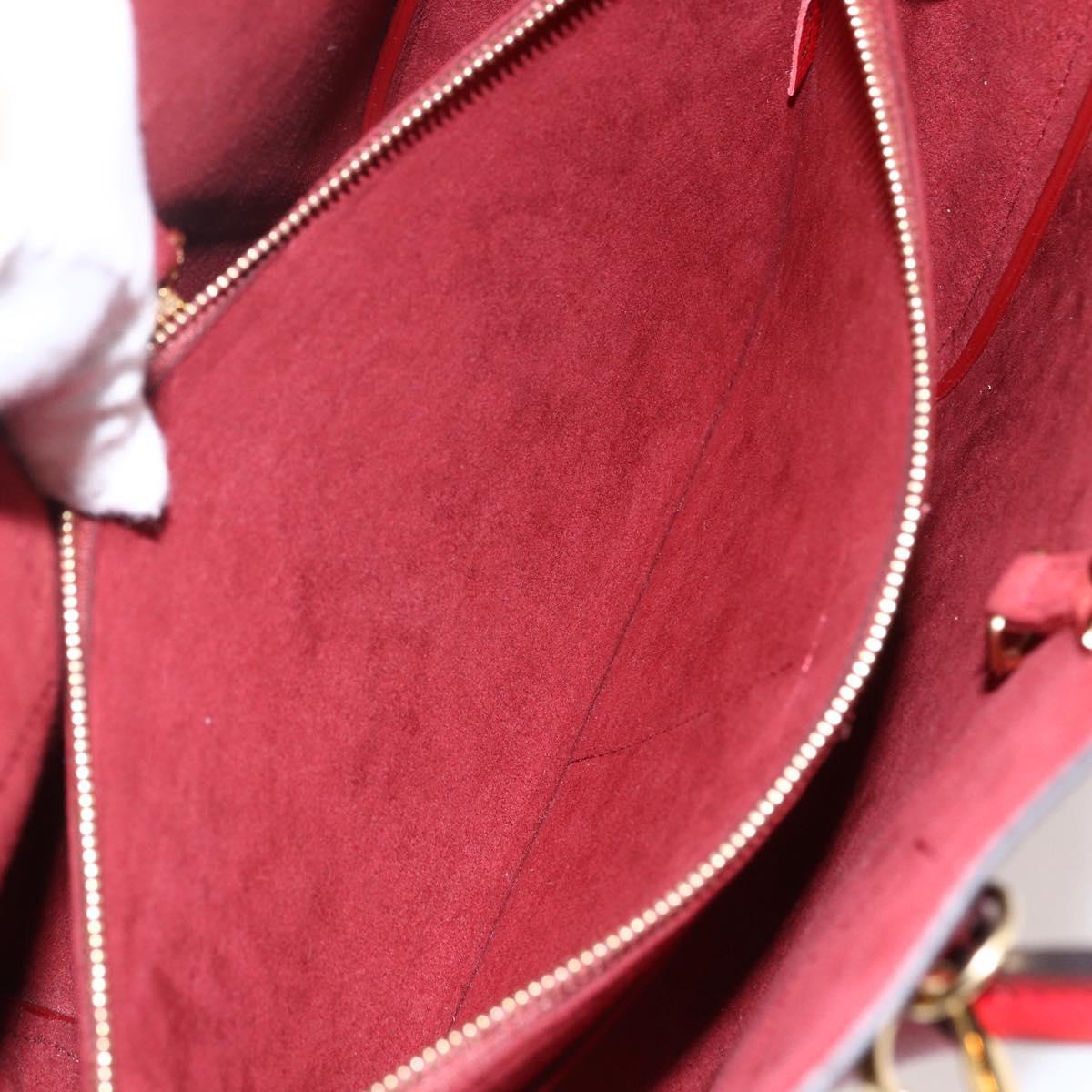 LOUIS VUITTON Monogram Cerise Kimono MM Tote Bag Red M40459 LV Auth 165368SAM