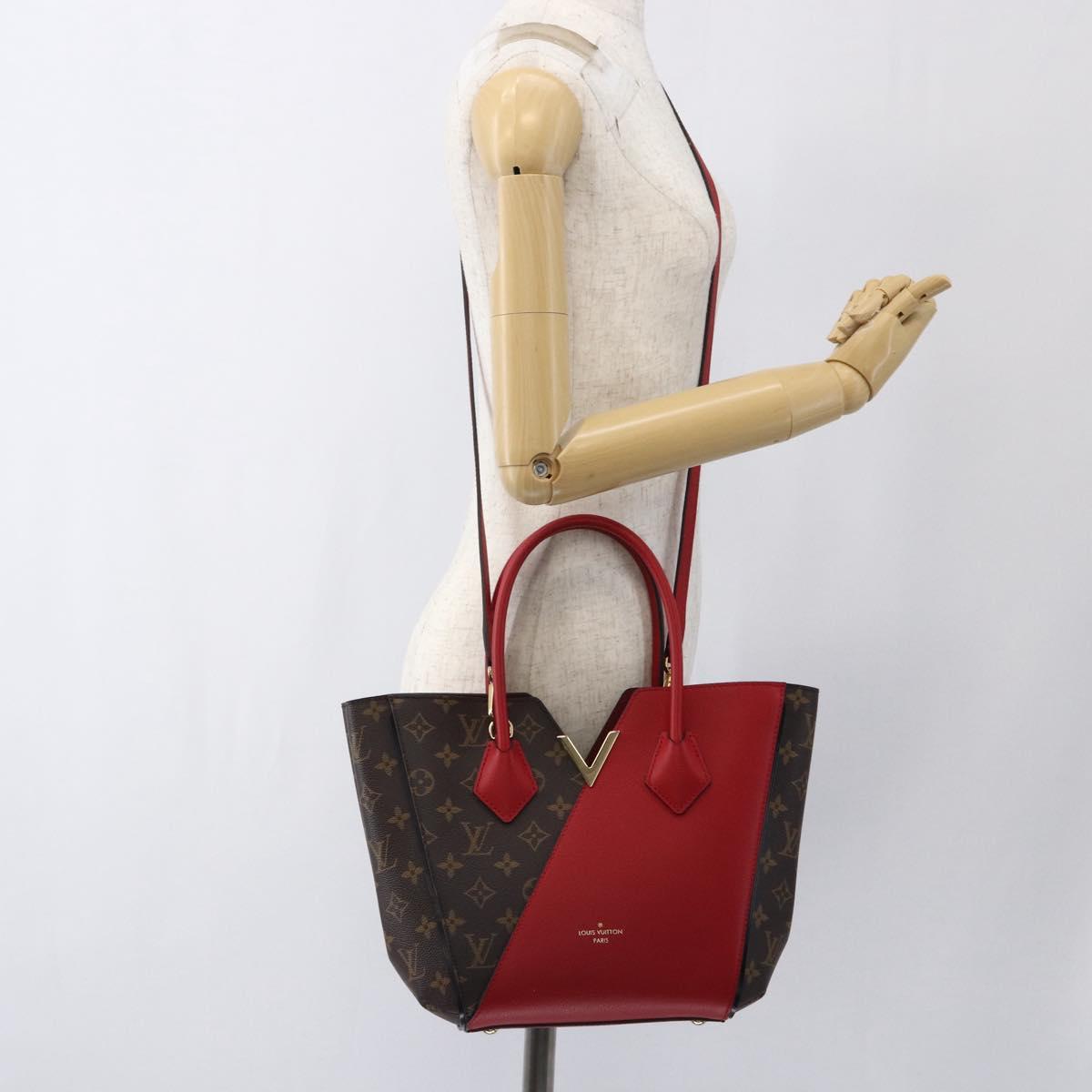 LOUIS VUITTON Monogram Cerise Kimono MM Tote Bag Red M40459 LV Auth 165368SAM